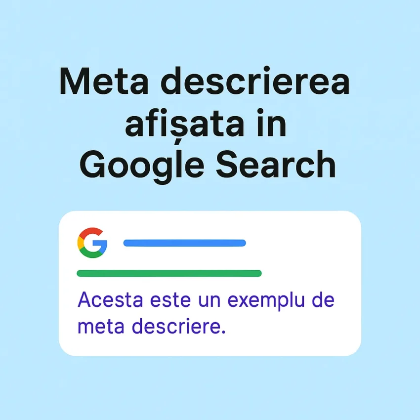 Meta Descrierea Afisata in Google Search