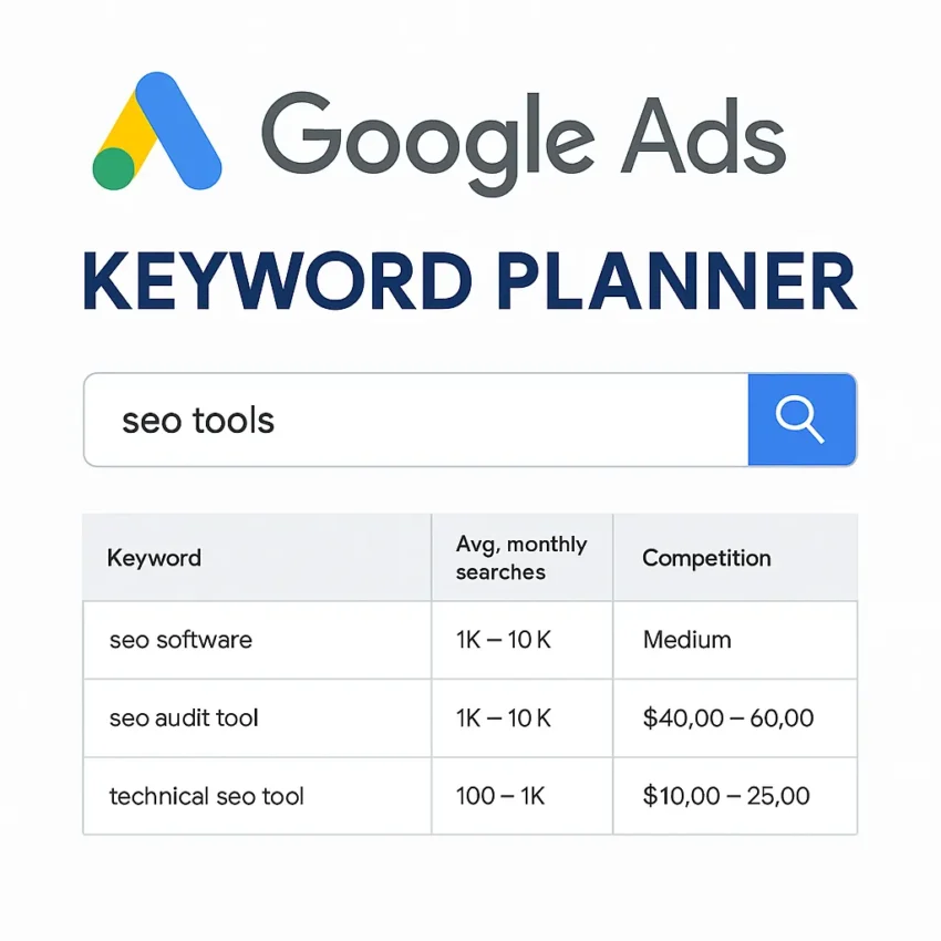 Keyword Planner Google Ads: cum se foloseste