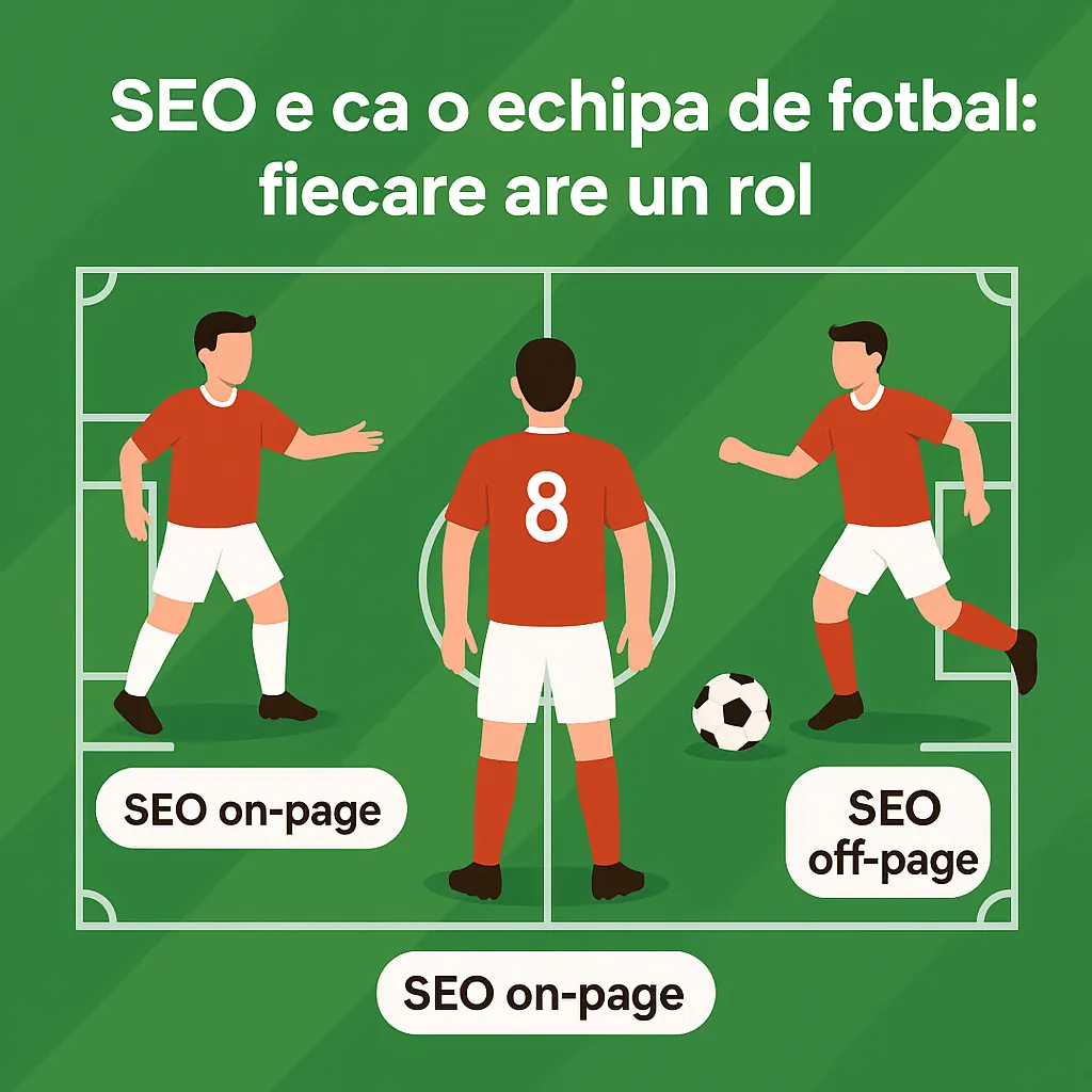 SEO e ca o echipa de fotbal: fiecare are un rol