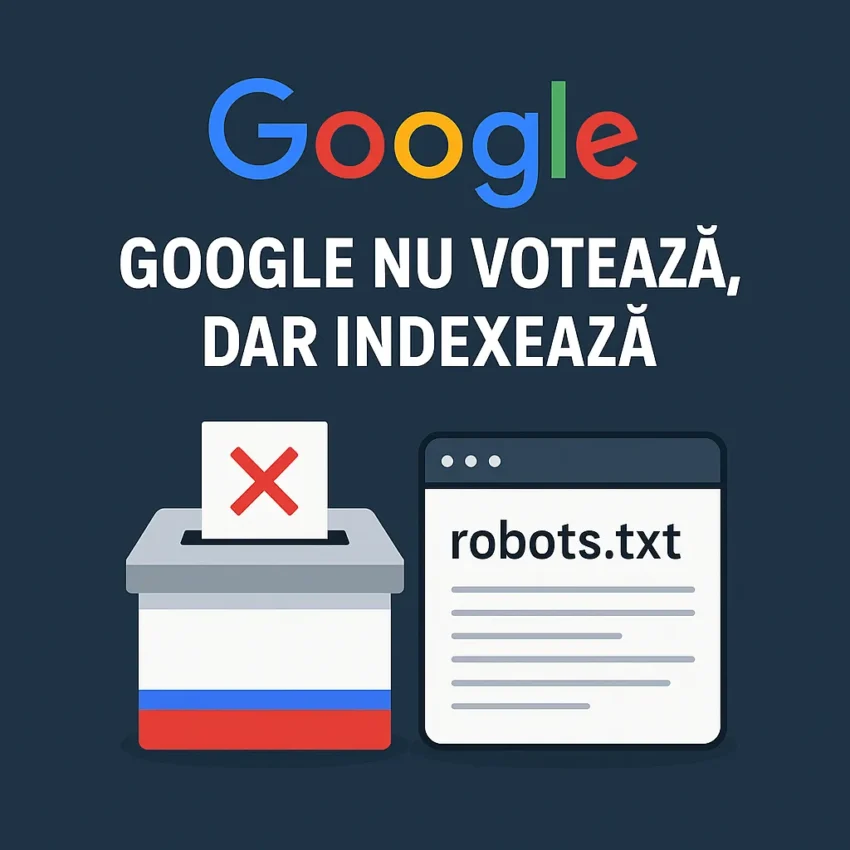 Google nu voteaza, dar indexeaza