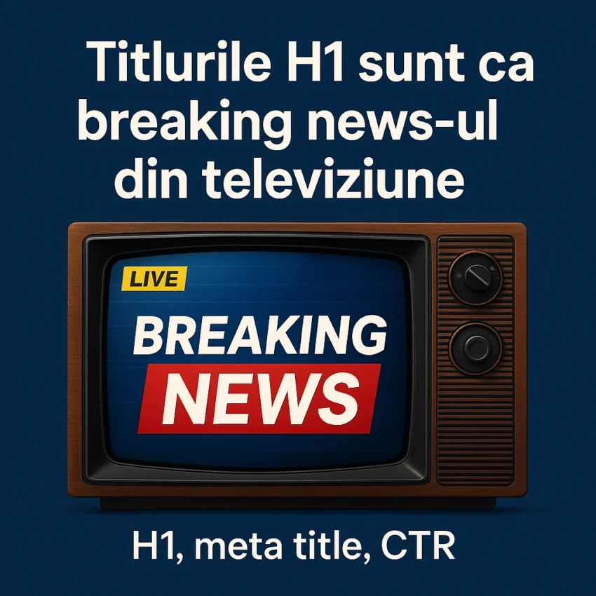 Titlurile H1 sunt ca breaking news-ul din televiziune