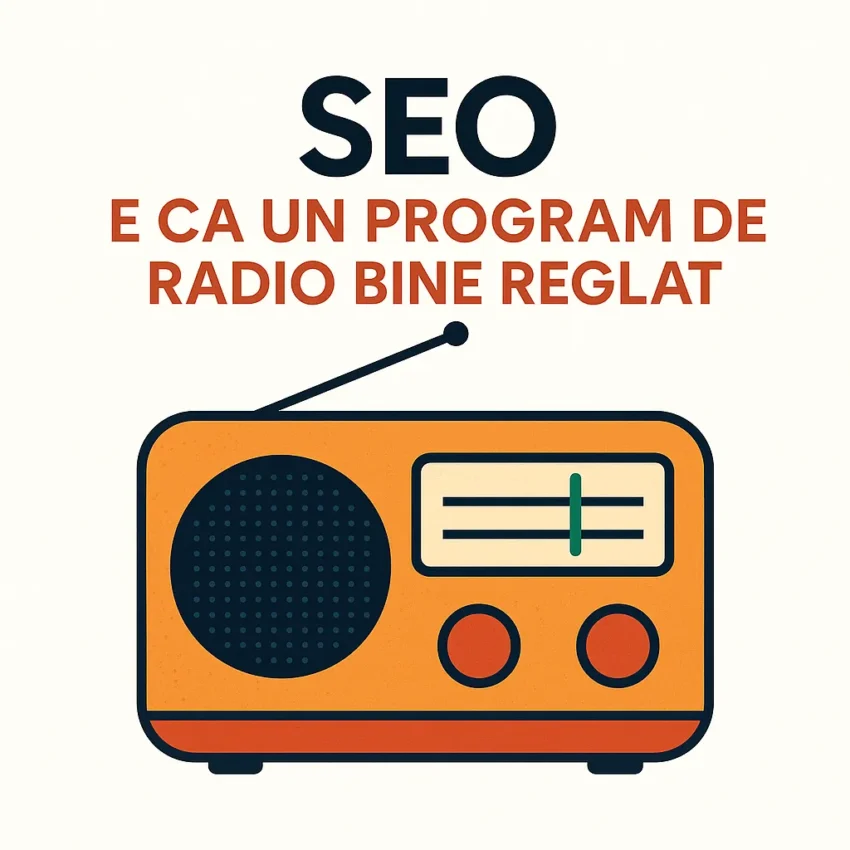 SEO e ca un program de radio bine reglat