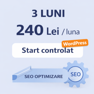 Abonament servicii optimizare SEO – 3 luni (plată lunară) Abonament servicii optimizare SEO – 3 luni (plată lunară)